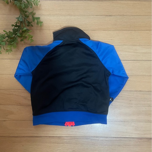 2/$10 Sale! Air Jordan Zip Up Black and Blue Jacket Size 18 Months - Picture 6 of 8